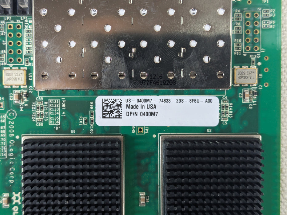 Dell 400M7 QLogic QLE2564 Quad Port 8Gb/s FC HBA w/ SFPs