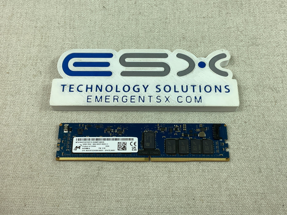 Micron MTA18ASF2G72XF1Z-2G9WP1AB 16GB 1Rx4 NN4-2933Y DDR4 ECC NVDIMM