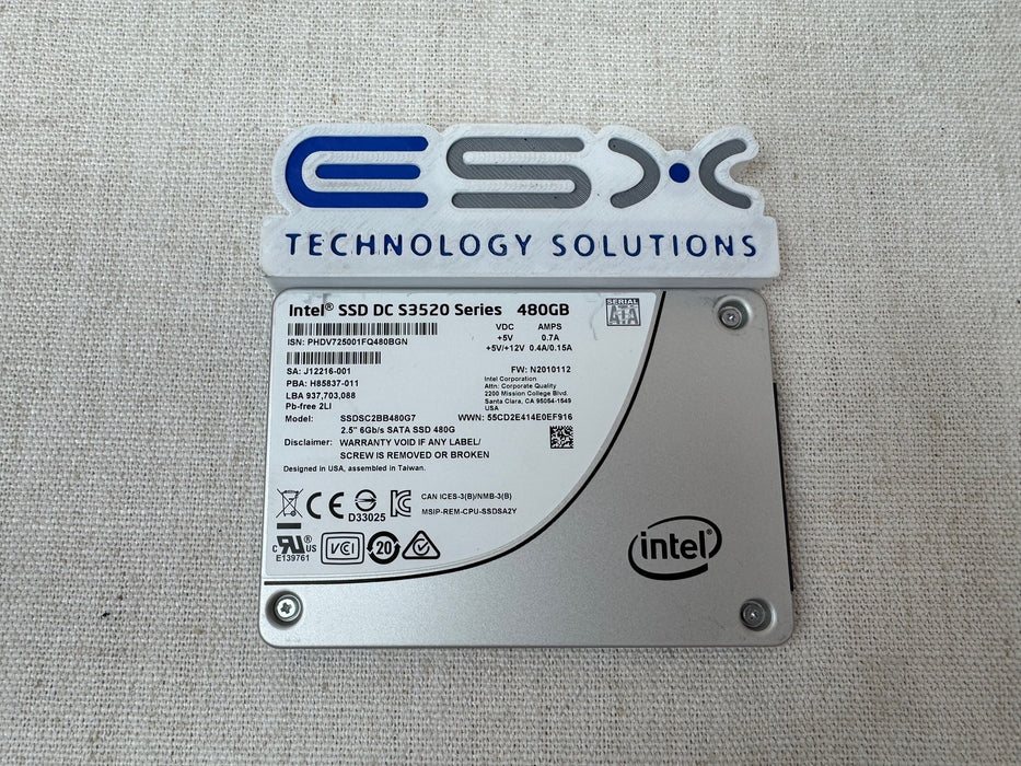 Intel SSDSC2BB480G7 480GB MLC SATA 2.5" 6GB/S SSD DC S3520 SERIES