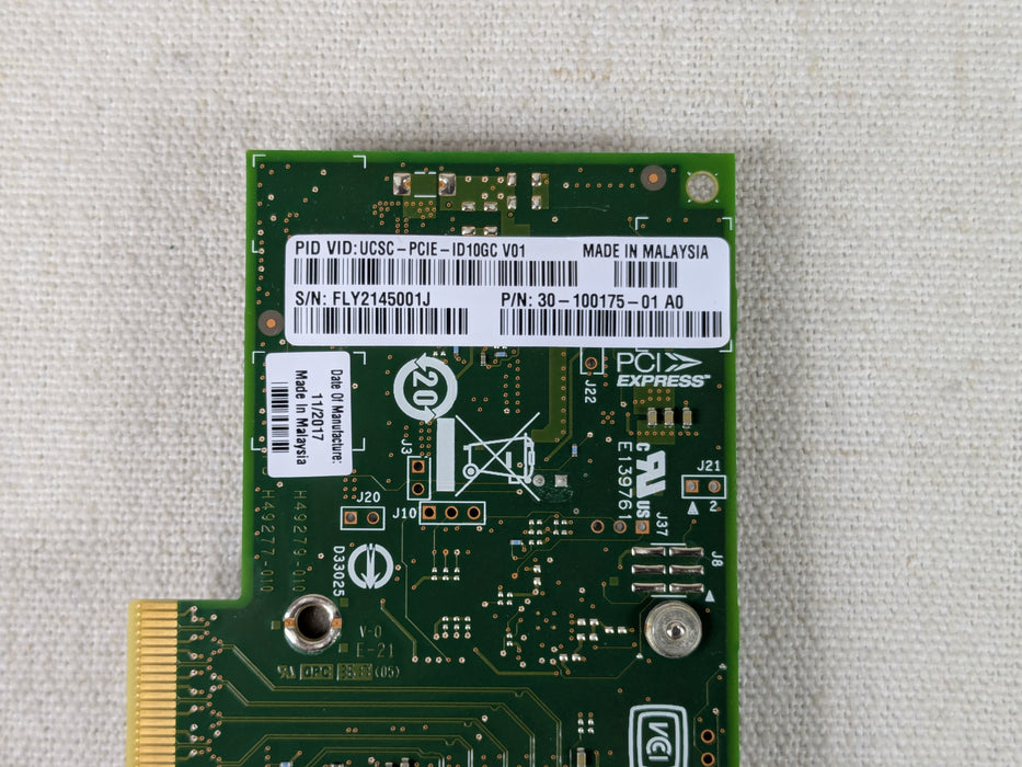 Cisco UCSC-PCIE-ID10GC Intel X550-T2 Dual-Port 10GBase-T NIC Full Height