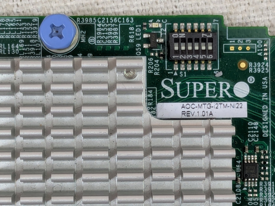 Nutanix AOC-MTG-I2TM-NI22 Supermicro Intel X550 Dual Port 10GBASE-T LOM Add On