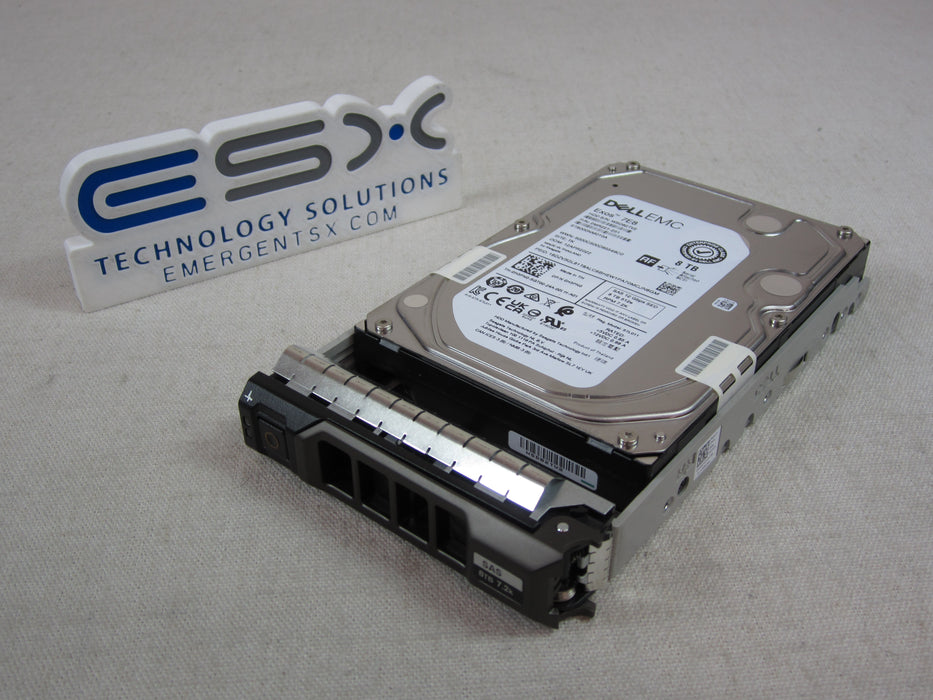 Dell H3PN0 8TB 7.2k 12Gb/s 3.5" SAS SED Hard Drive ST8000NM010A w/ 13G Tray