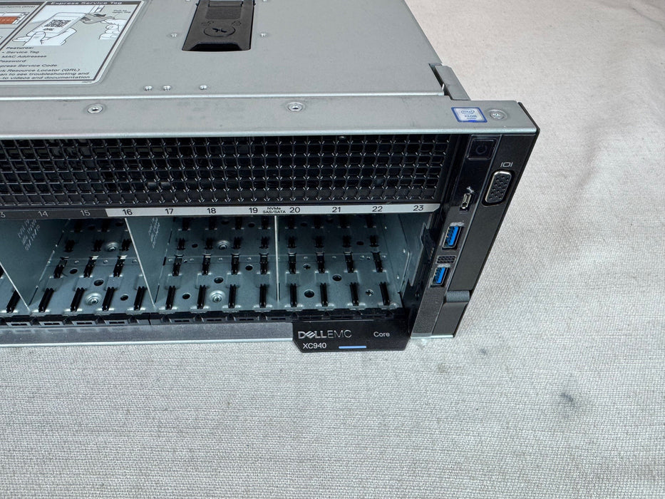 Dell PowerEdge XC940 24x 2.5" CTO Server - 4x Heatsink, 2x 1600W PSU, iDRAC
