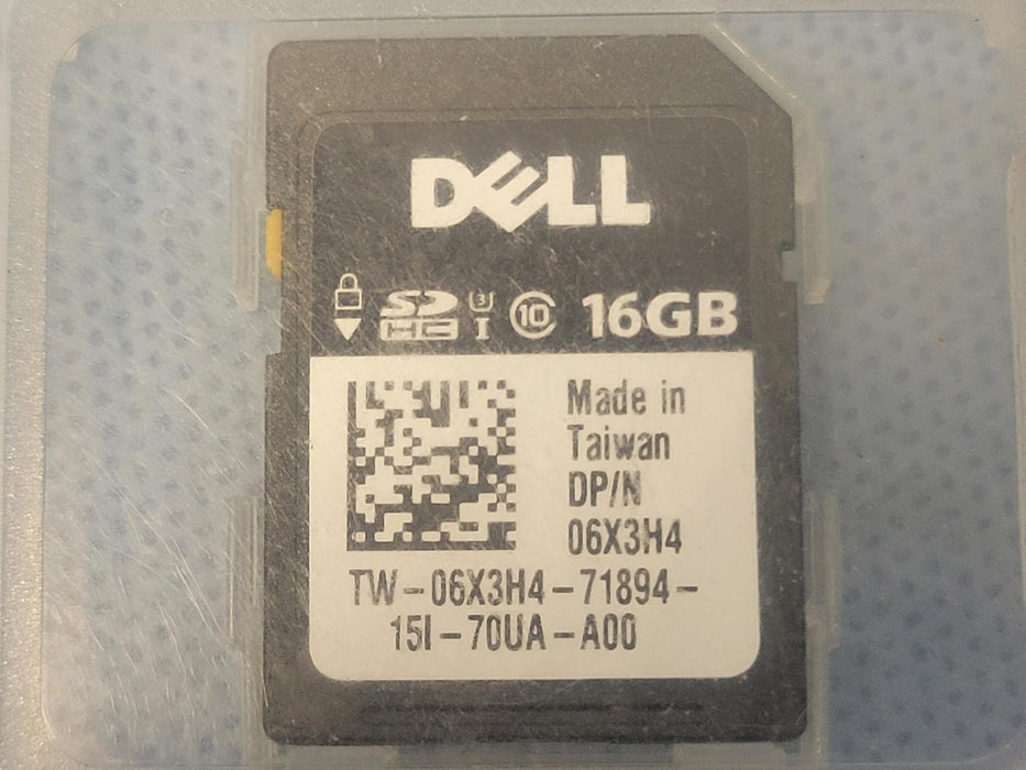 Dell 6X3H4 16GB vFlash Class 10 HC Secure Digital SD Card