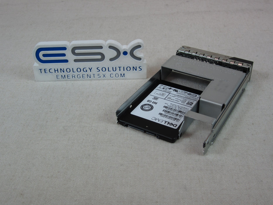 Dell YDHYX 960GB 6Gb/s 2.5” SATA Mix Use SSD MZ-7KH960A w/ 14G 2.5” to 3.5" Tray