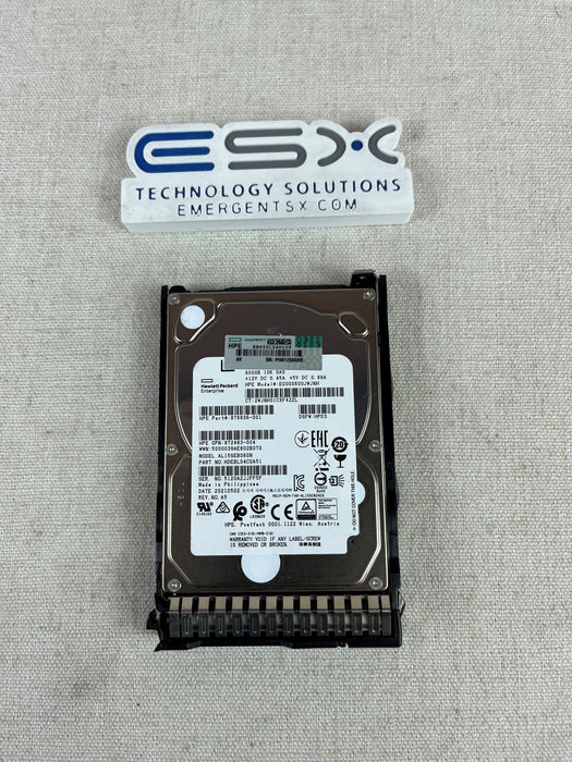 HPE 600GB SAS 12G 10K SFF SC DS HDD 872736-00, 872477-001