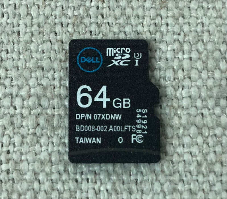 Dell 7XDNW 64GB Ultra Micro SD HC/XC Class 10 Memory Card