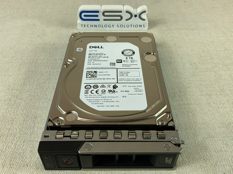 Dell VFP4M 8TB 7.2k 12Gb/s 3.5" SAS Hard Drive ST8000NM0185