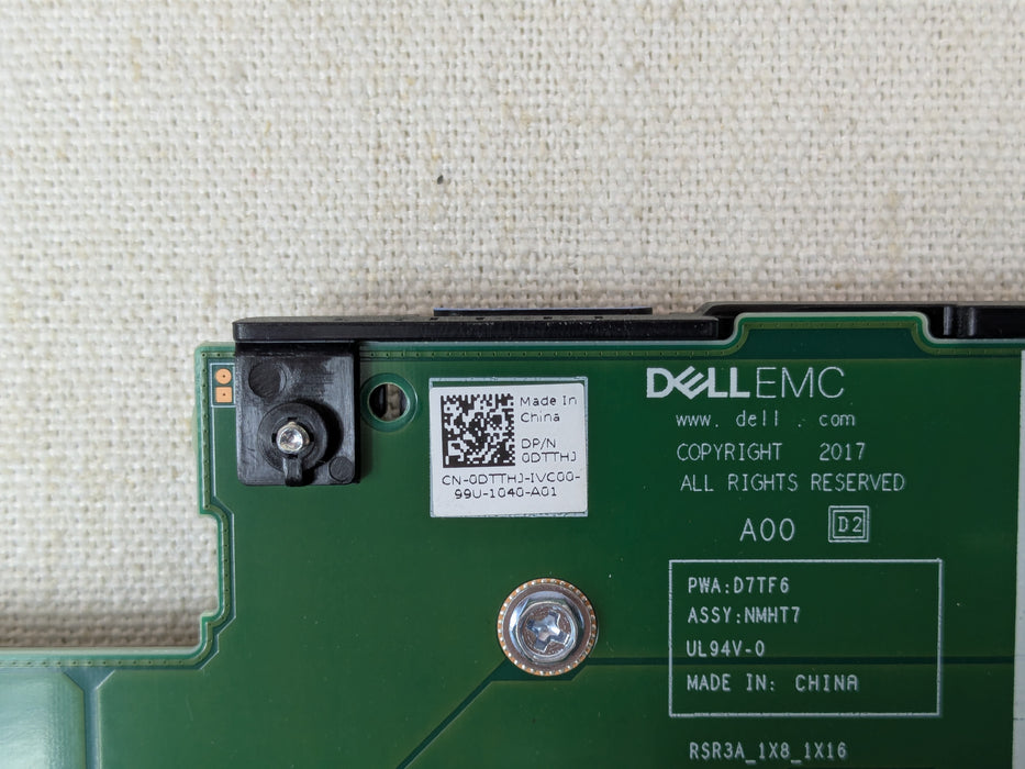 Dell DTTHJ Riser Card 3A with Cage Assembly for PowerEdge R740 R740XD