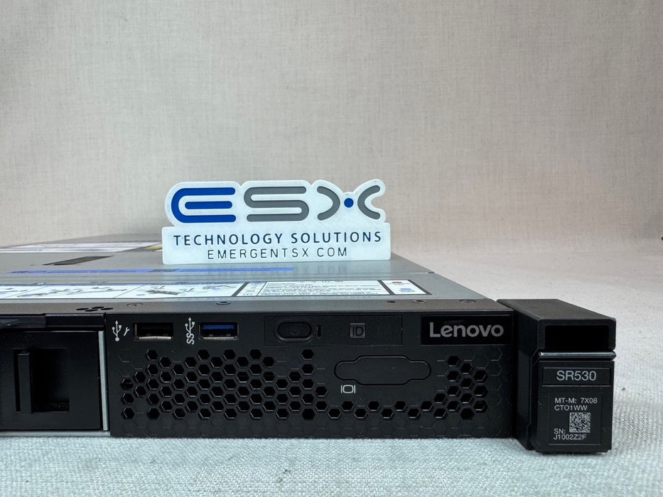 Lenovo 7X08CTO1WW ThinkSystem SR530 8x 2.5” 1U CTO Server- 2x Heatsink, 2x 750W
