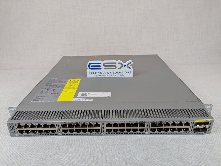 Cisco N3K-C3048TP-1GE Nexus 48x GbE Port Switch - 2x N2200-PAC-400W, Rack Ears