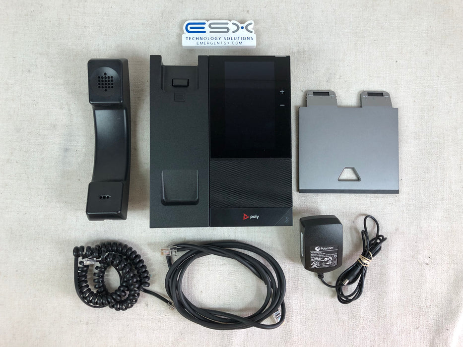 Polycom CCX 500 Touchscreen Microsoft Teams Office Phone w/ 48V AC Adapter