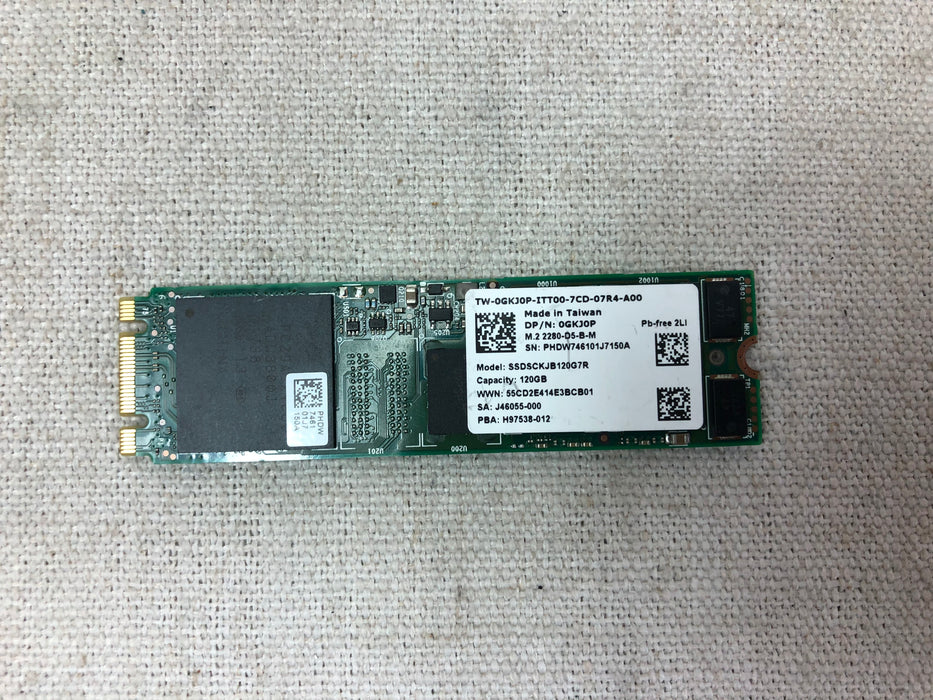 Dell GKJ0P 120GB 6Gb/s SATA M.2 SSD Intel SSDSCKJB120G7R for BOSS Card