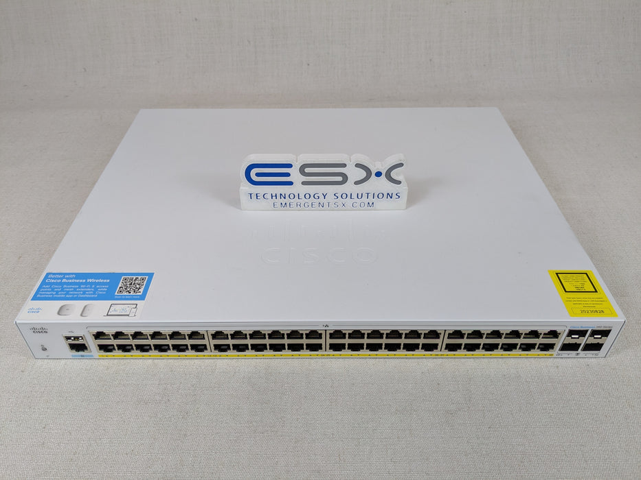 Cisco CBS350-48P-4G 48-Port Gigabit PoE+ Managed Switch