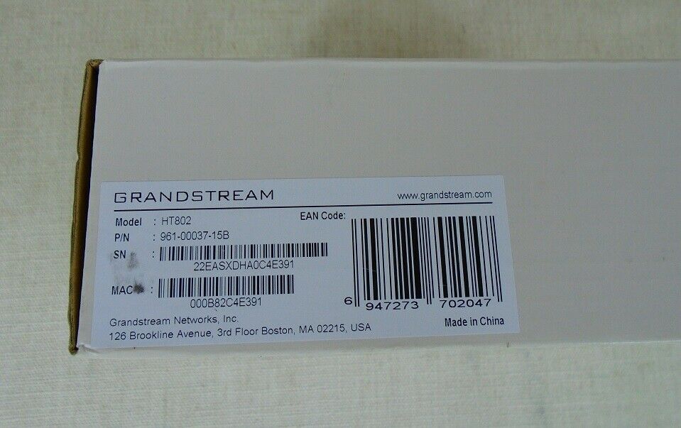 Grandstream HT802 2 Port Analog Telephone VoIP Adapter | Factory Box