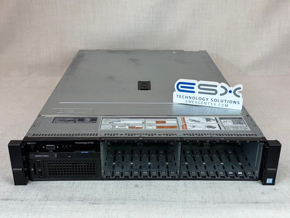 Dell PowerEdge R730 16x 2.5” Server– 2x 22C E5-2699v4 2.2GHz, 32GB RAM PERC H730
