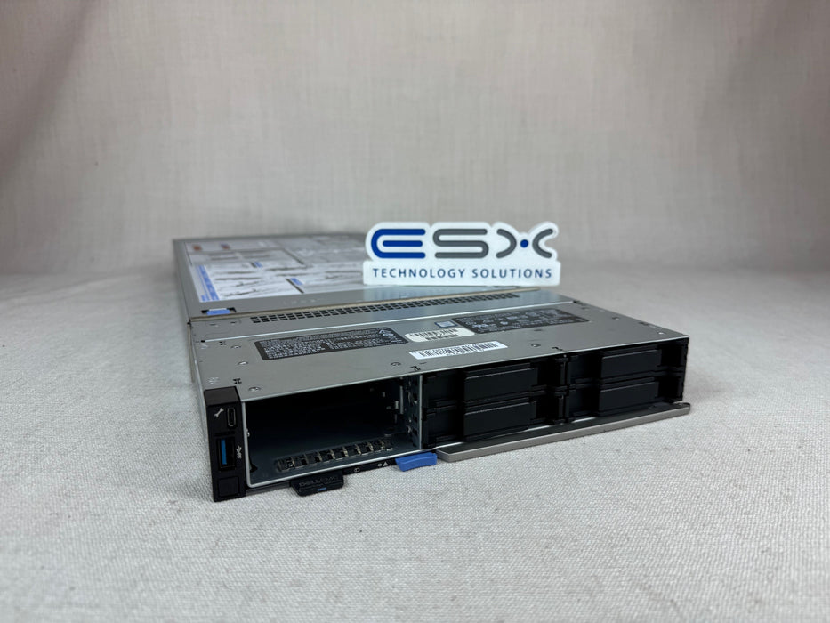 Dell PowerEdge MX740c Blade Server 2x 12C Gold 5118 @ 2.3GHz, 64GB RAM, H730p