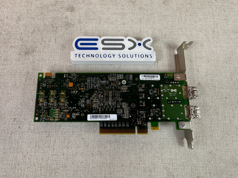 Dell RXNT1 Emulex LPe31002-M6 Dual-Port 16Gb/s FC HBA Full Height w/ SFPs