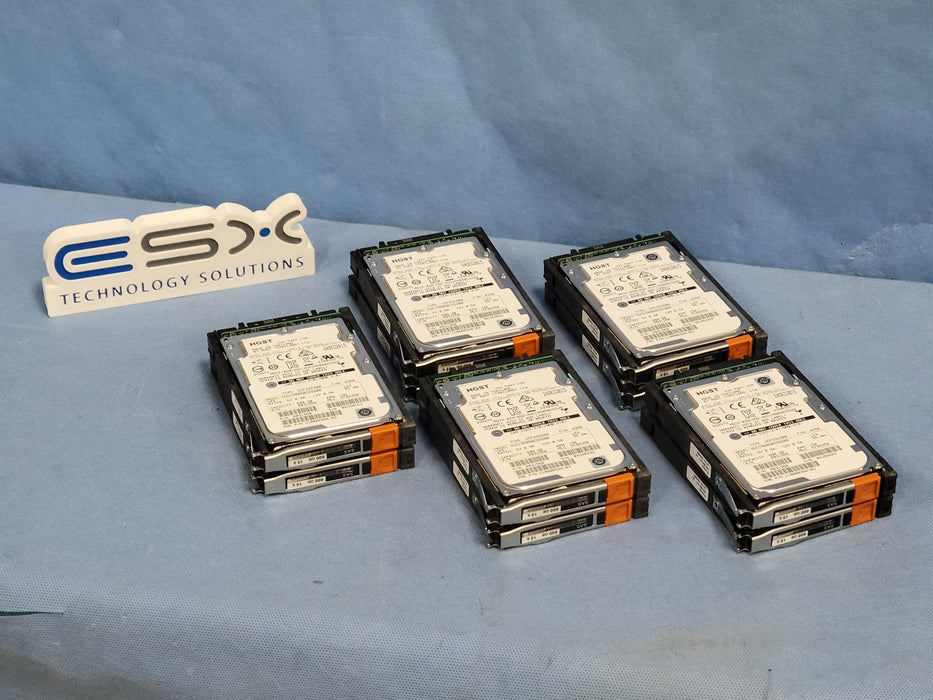 Lot of 10- EMC VNX 600GB 15K 2.5” HD – PN: 005050935 – V4-2S15-600 / V6-2S15-600
