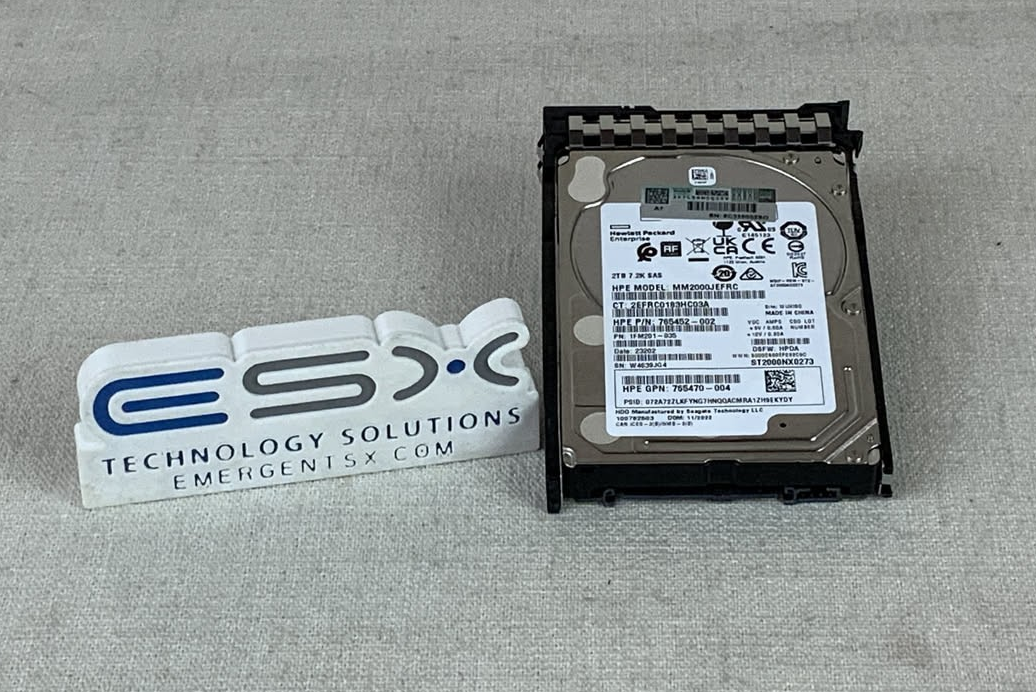 HPE 2TB SAS 12G 7.2K SFF BC 512e HDD P30575-001