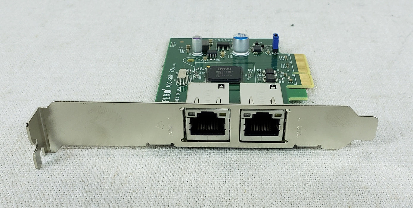 SuperMicro AOC-SGP-I2 Dual Port Gigabit RJ45 Ethernet Network Adapter FullHeight