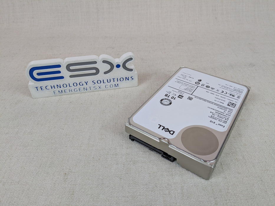 Dell YF87J 10TB 7.2k 12Gb/s 3.5” SAS 512e Hard Drive ST10000NM0256