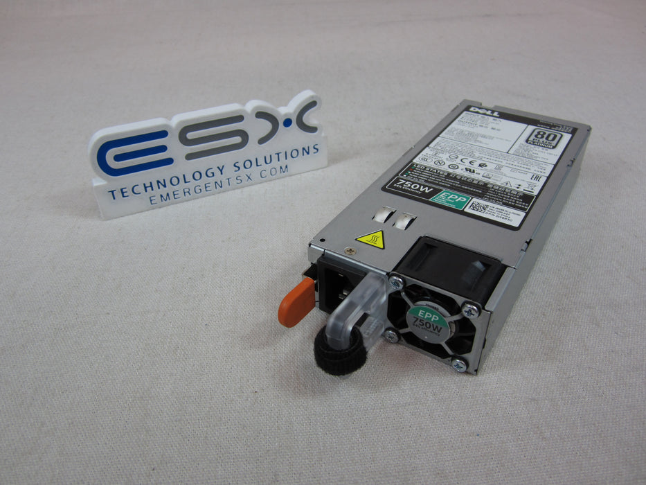 Dell W8R3C 750W 80 Plus Platinum Power Supply Module PowerEdge R630 R640 R740
