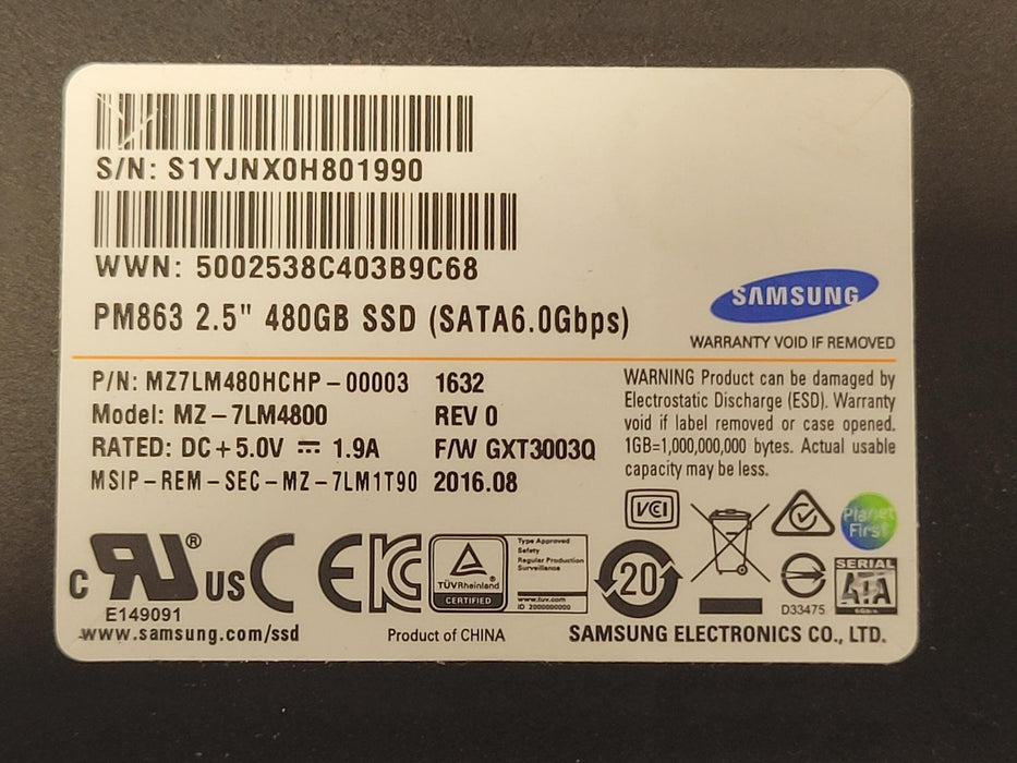Nimble SP2-SSD-480, 480GB 6Gb/s 2.5" SATA SSD w/ Caddy Q8F78B
