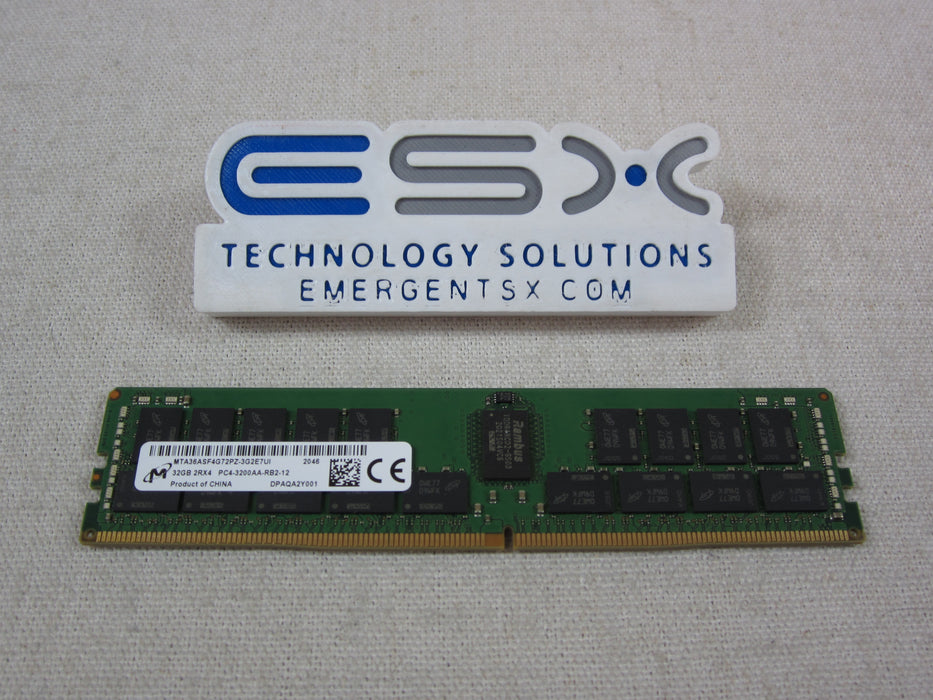 Micron MTA36ASF4G72PZ-3G2E7 32GB 2Rx4 PC4-3200AA Registered Server Memory DIMM