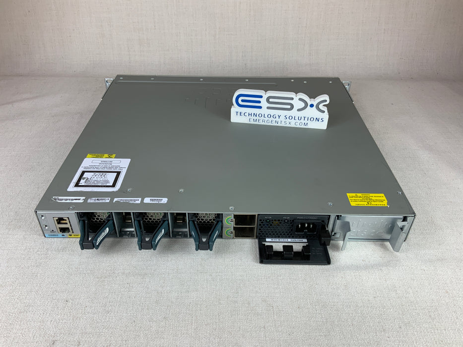Cisco WS-C3850-48P-E Catalyst 48 Port Gigabit PoE Switch 1x 715W, C3850-NM-2-10G