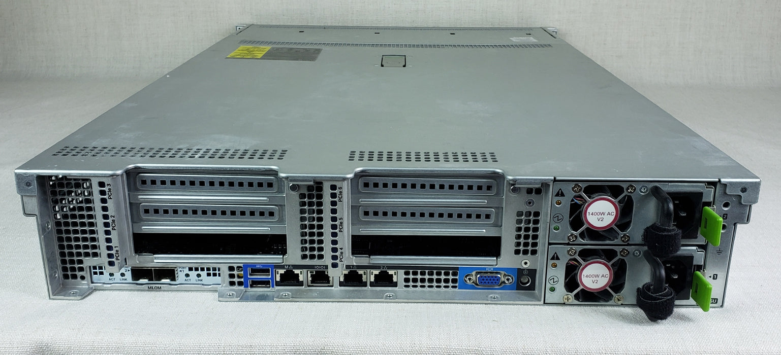 Cisco UCSC-C240-M4SX 2U 24 Bay Server 2x 8C E5-2620v4 2.1GHz 768GB RAM MRAID12G