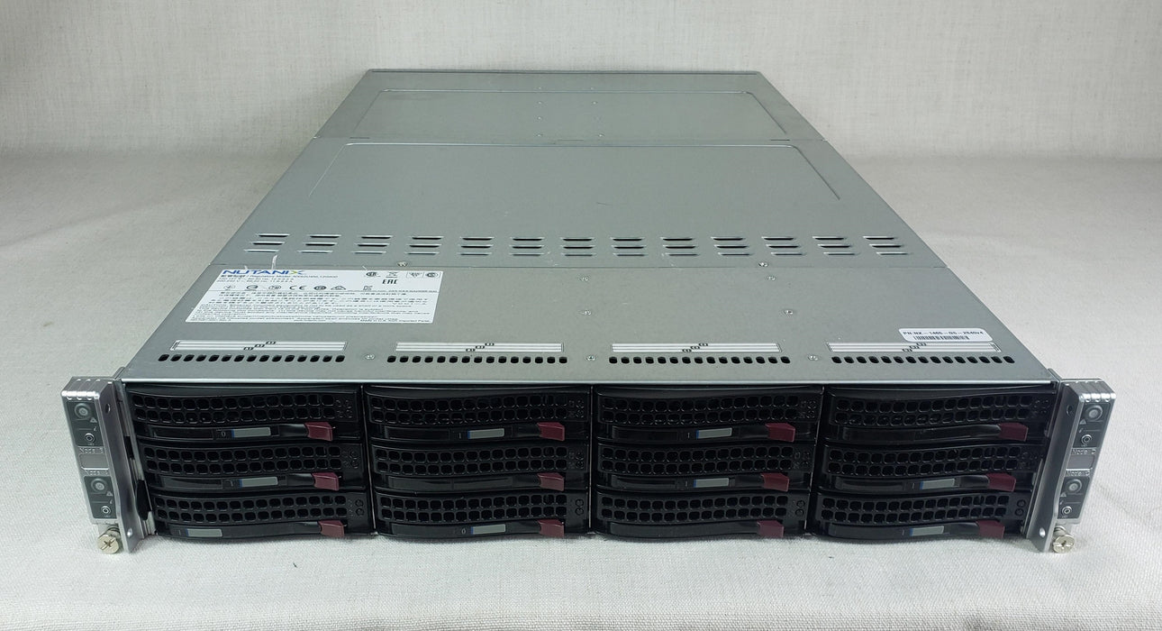 Nutanix NX-1465-G5-2640v4 2U 12x 3.5” Server - 4x X10DRT Nodes E5-2640v4 128GB