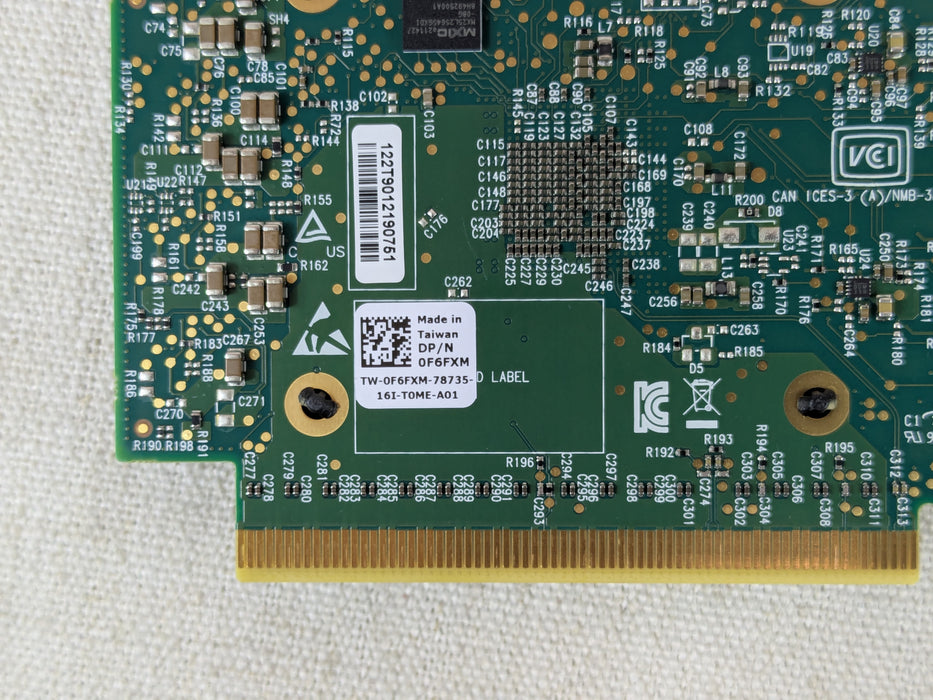 Dell F6FXM Mellanox ConnectX-6 Dual Port 100GB QSFP56 Network Adapter LP