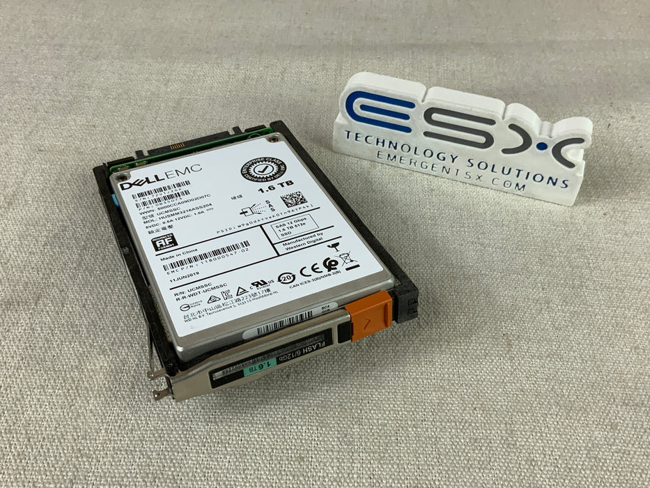 EMC 005052258 1.6TB 2.5" 12Gb SAS SSD D3-2S12FX-1600