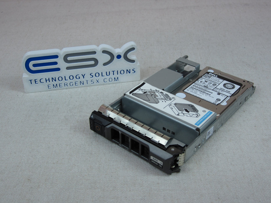 Dell TP2KW 600GB 15k 12Gb/s 2.5" SAS Hard Drive AL14SXB60EAY in 3.5” 13G Tray