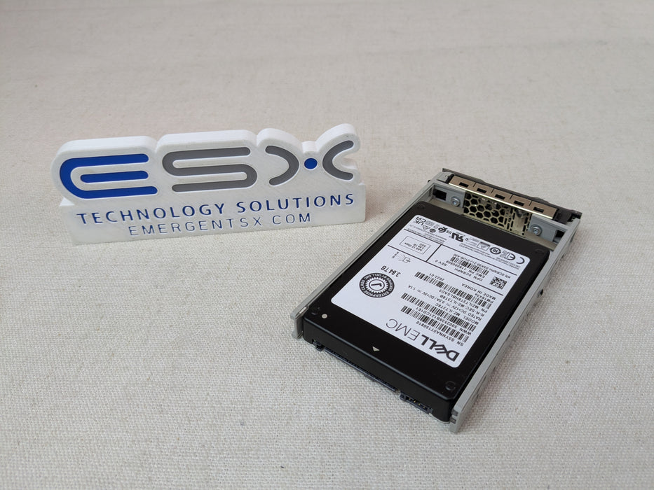 Dell CRNPH 3.84TB 12Gb/s 2.5" SAS RI TLC SSD PM1643a MZ-ILT3T8C w/ 13G Tray