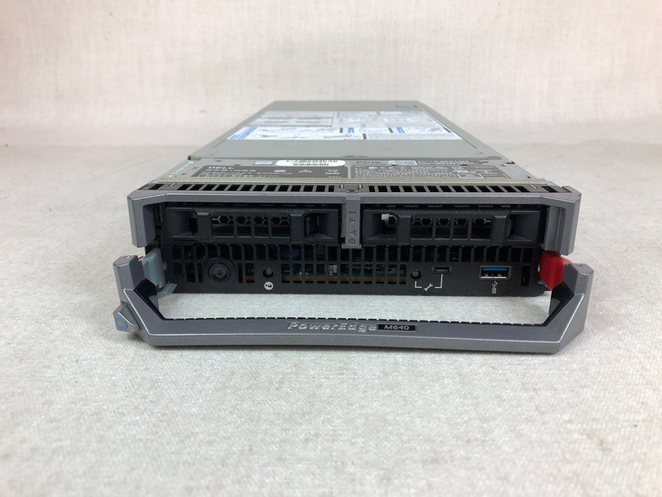 Dell PowerEdge M640 Blade Server 2x 28C Platinum 8276 2.2GHz 256GB, 2x 480GB SSD
