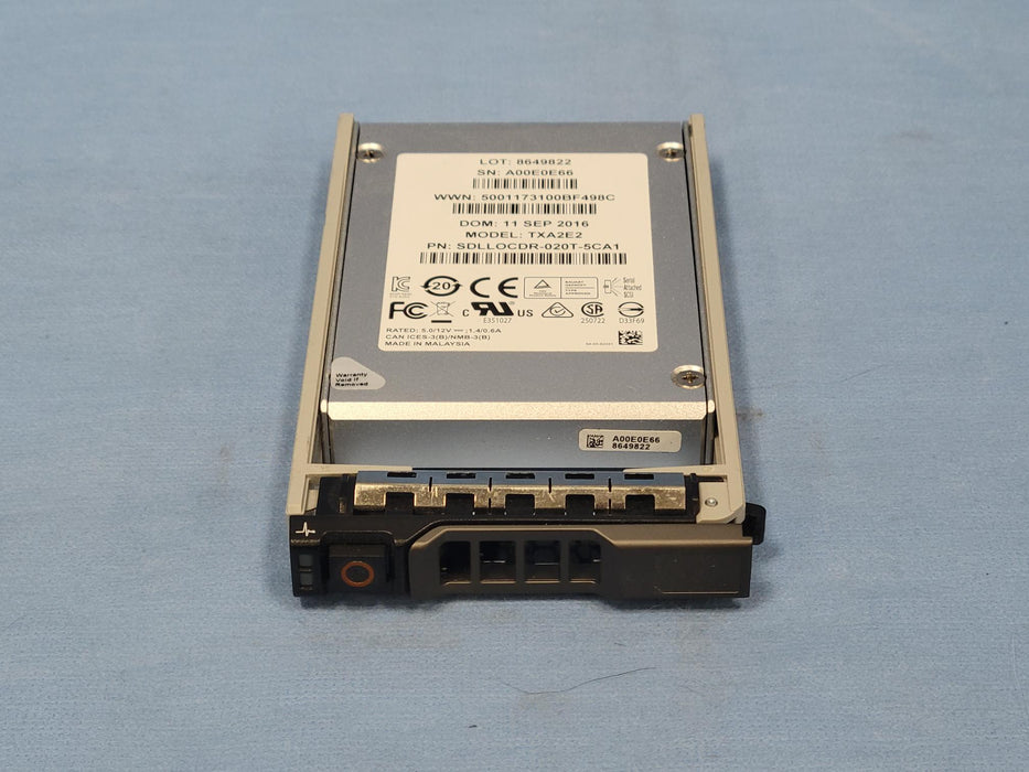 SanDisk Optimus 2TB 6Gb/s 2.5" SAS SSD - PN: SDLL0CDR-020T-5CA1
