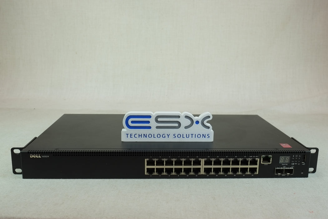 Dell Networking N2024 24 Port 1GbE 2x 10G SFP+ Ethernet Network Switch