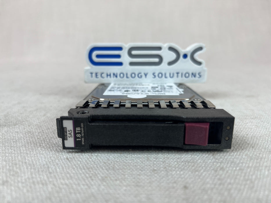 HPE MSA 1.8TB 12G 10K 2.5 SAS ENT 787649-001 J9F49A