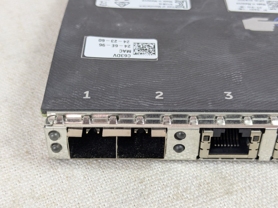 QTY 3 Dell C63DV Intel i350/X520 2x GbE,2x 10G SFP+ NDC Damage SFP port see pics