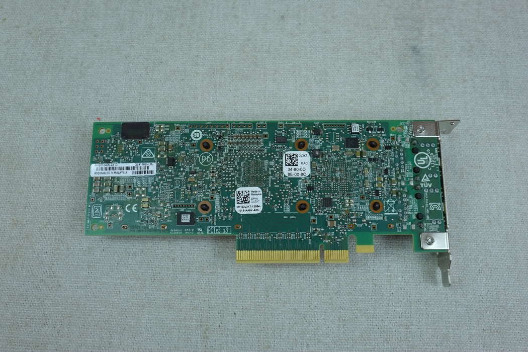 Dell 2J3X7 QL41162HLRJ Dual Port 10GBASE-T RJ45 Network Adapter Card Low Profile