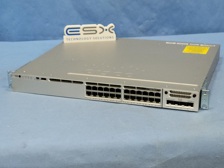 Cisco Catalyst WS-C3850-24T-S 24 Port Gigabit Ethernet Switch 2x 350W, 4x 1G Mod