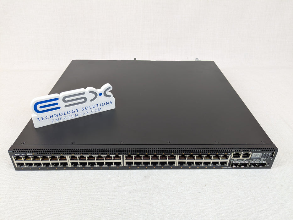 Dell Networking S3148P 48 Port 1GbE 1100W PoE+ 2x 10GbE SFP+ Switch 1x PSU