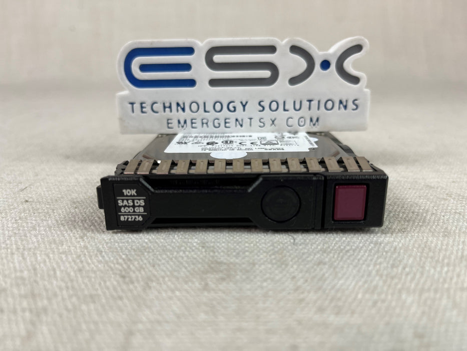 HPE 600GB SAS 12G 10K SFF SC DS HDD 872736-00, 872477-001