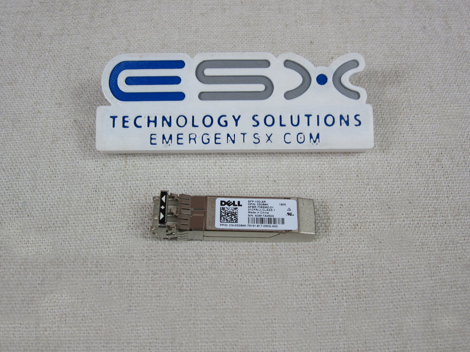 Dell 3G84K 10GBASE-SR SFP+ 850nm Transceiver AFBR-709SMZ-D1