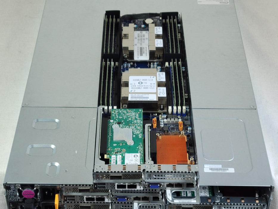 OEM Gigabyte H261-N80 2U 24x 2.5” 4 Node Server 8x Xeon Gold 6148 2.4GHz 512GB