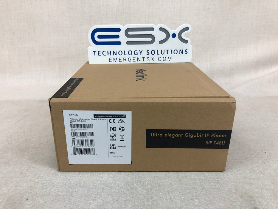 Yealink SIP-T46U Ultra-Elegant IP phone w/ 5V AC adapter