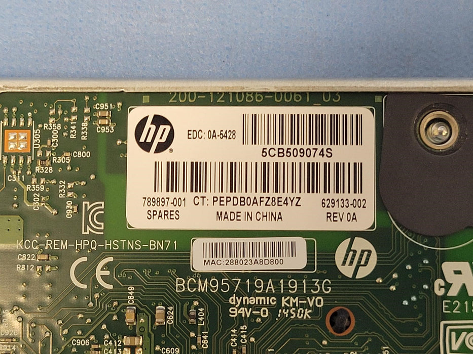 HP Quad Port 1GB Ethernet Adapter 331FLR HSTNS-BN71 789897-001
