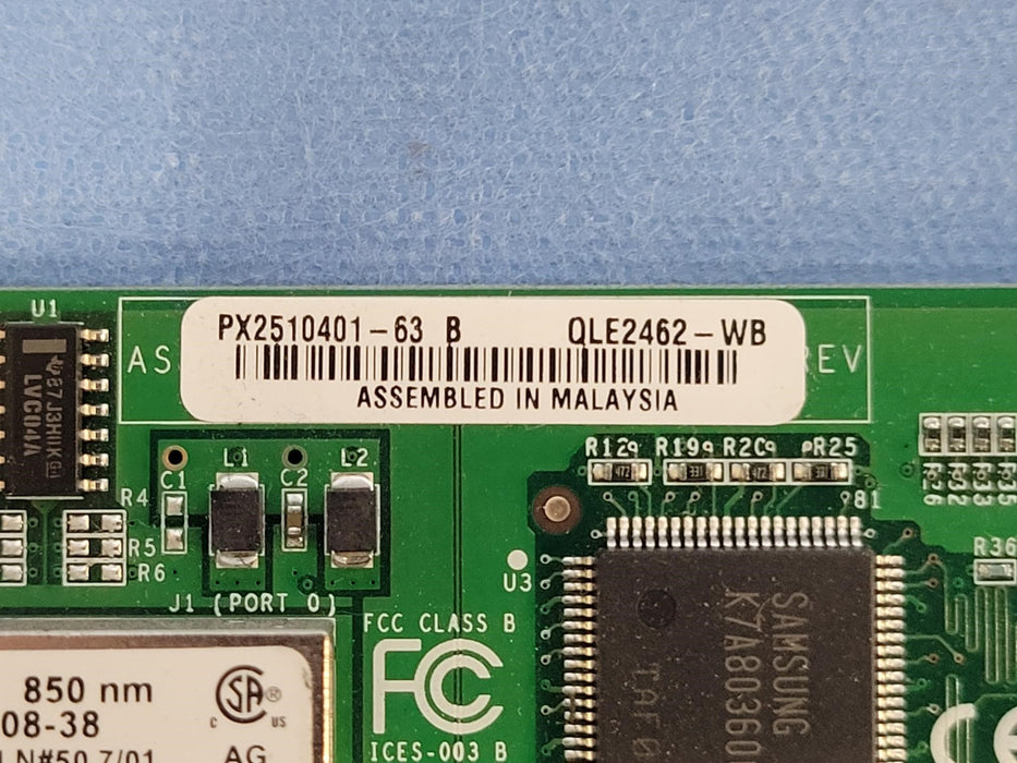 Lot of 2 QLogic 4GB Dual-Port FC PCI-e HBA Adapter HP Bracket QLE2462-WB